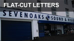 Flat Cut Letters